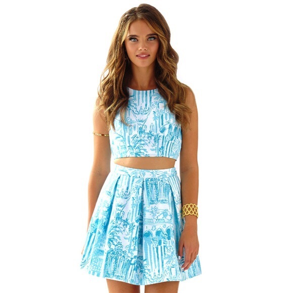 Lilly Pulitzer Dresses & Skirts - Lily Pulitzer Melody Crop Set Size 0